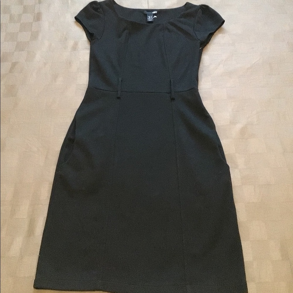 H&M Black Midi Dress
